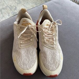 Nike Air Max 270 Beige and Red Sneakers